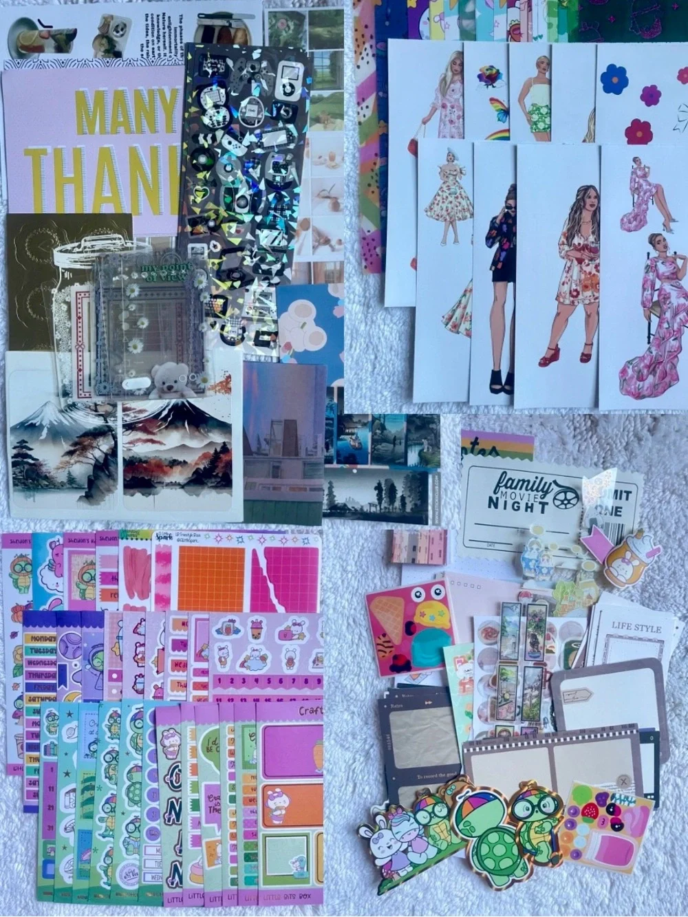 FAST SALE Huge Aesthetic Stationery & Planner Sticker Lot